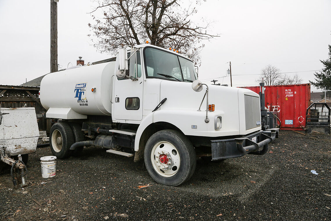 Water truck for assisting in our concrete pour jobs