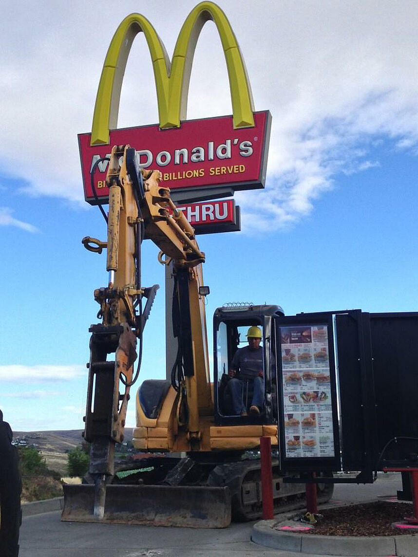 Commercial concrete replacement for McDonald's