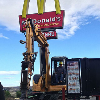 Commercial concrete replacement for McDonald's